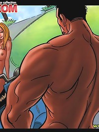 Let's go for a naked ride in the comic porn