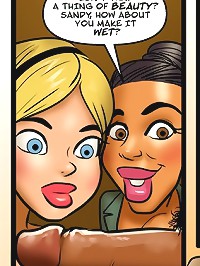 Mindless interracial comics with dirty hotties ass fucked
