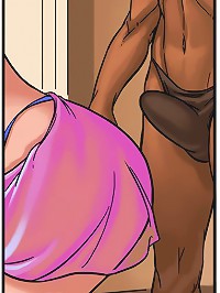 What makes you pushing the bum to my ebony prick at these kind of interracial xxx comics?