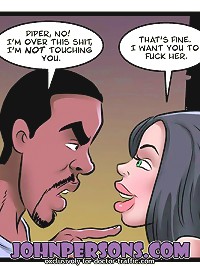 Feel the vibe of porn comics with John Person interracial cartoons