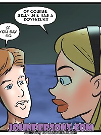 Lovely blonde fucked deep in the night for porno comics