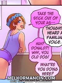 What's with that stupid crown? Some of the boys in my class made it for comic porn