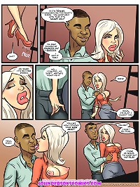 John Persons comic porn with blonde looking for hard and big black cock