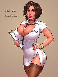 Head registered nurse Ivana Swallows is known as a naughty cartoon girl by John Persons pit comics