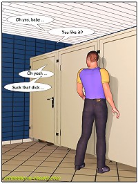 Interracial Comics. Helen fucked by black in the restroom cabin