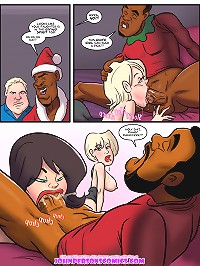 Black Santas bring their gifts to white sluts at free John Persons comics