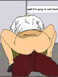 Interracial cartoon sex in elevator