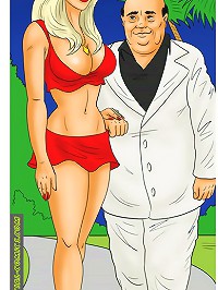 Interracial cartoon porn. I can't believe it! His cum is still dripping out of my pussy!