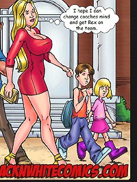 Cartoon porn. I really think you should go to the school and talk to the coach or I will do it